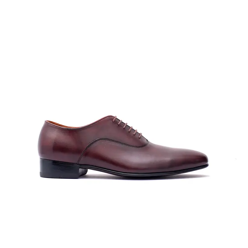Edgar Classic Bordeaux Crust - Sepatu Kulit Oxford Pengantin Pria 0