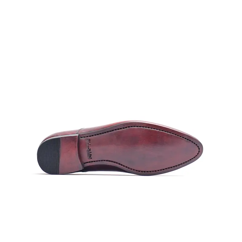 Edgar Classic Bordeaux Crust - Sepatu Kulit Oxford Pengantin Pria 2