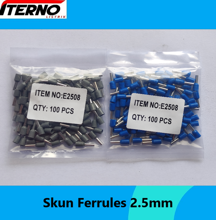 Jual Skun Kabel Ferrules 2.5mm E2508 Warna - Abu-abu - Kota Tangerang ...