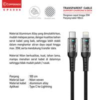 Gambar COPPER Kabel Data Transparan 35W PD - Type-C to Lightning | CP5006 dari Copper Samarinda Official Kota Samarinda 4 Tokopedia