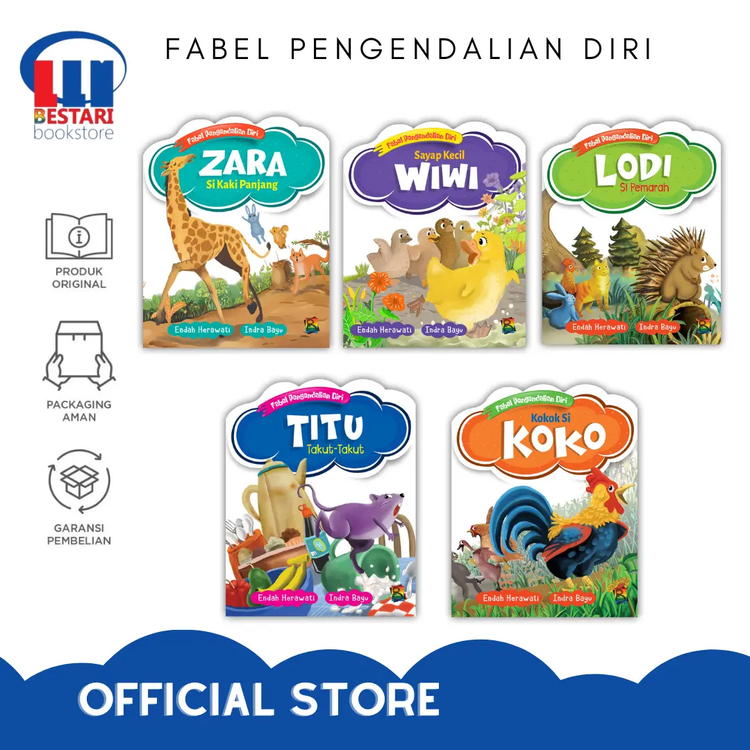 Seri Fabel Pengendalian diri - Titu takut takut - bestari kids