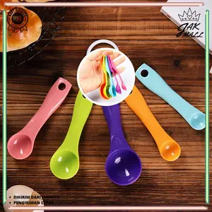 Sendok Takar Set 5 in 1 Warna Pastel Ukuran Kue Air Bumbu JM