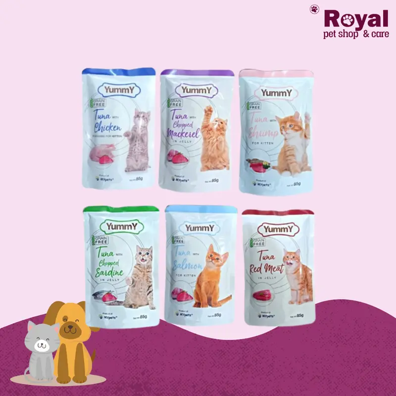 Makanan Kucing Yummy Sachet 85gr Yummy Pouch wet food 85 gram 0