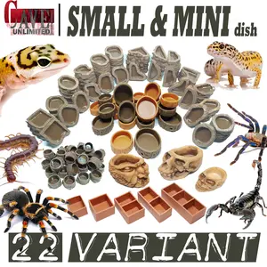 22 VARIAN WATER FEEDING KALSIUM DISH BOWL SMALL WATERDISH FEEDINGDISH KALSIUMDISH TEMPAT MINUM HEWAN REPTILE KECIL TARANTULA KALAJENGKING GECKO TOKEK CICAK BURUNG