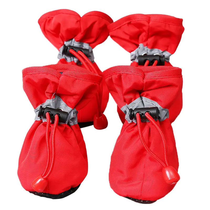 Sepatu boots anjing kucing cat dog tebal anti slip musim dingin shoes 2