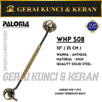 Gambar PALOMA WHP 508 STEEL 10" (25CM) Window Hook Hak Angin Penahan Jendela dari Gerai Kunci dan Keran Kota Semarang 1 Tokopedia