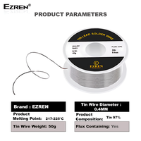Gambar Ezren Timah Gulung Solder Kawat Las Rosin Core Tin Flux 2.0% 0.4mm dari House Sparepart Kab. Tangerang 3 Tokopedia