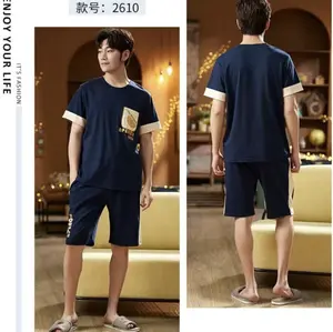 PIYAMA COWOK ABG KAOS IMPORT SET CELANA PENDEK MOTIF NEW SIZE L-3XL