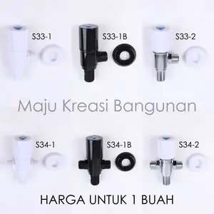 Stop Kran Kloset Soligen 1 Cabang Single PVC Jet Shower Keran S33-2