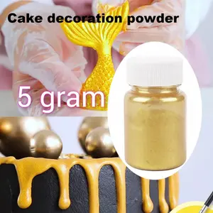 edible Glitter emas dekorasi kue makanan 5 gr