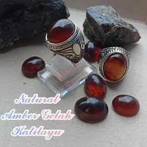 Cincin Batu Amber Getah Katilayu Natural