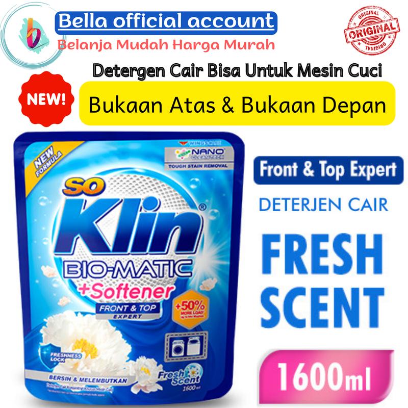 So Klin Bio Matic Liquid Front Load Pouch 1600 mL 2