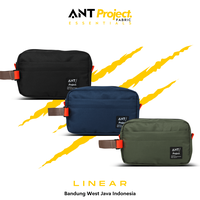 Gambar ANT PROJECT - Pouch Bag LINEAR HITAM - Tas Tangan - Hitam dari ANT Project Kota Bandung 3 Tokopedia