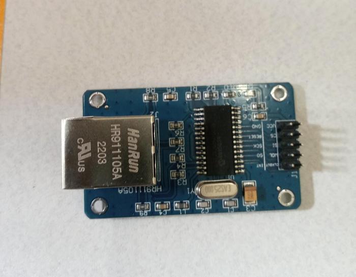 Gambar ENC28J60 Ethernet LAN Network SPI Module Arduino Compatible dari raftechbandung Kota Bandung Tokopedia