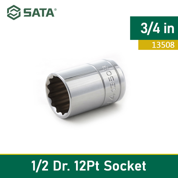 Gambar SOCKET SATUAN 1/2 INCH 3/4 in 13508 12pt SATA TOOLS dari SATA OS Kota Administrasi Jakarta Utara Tokopedia