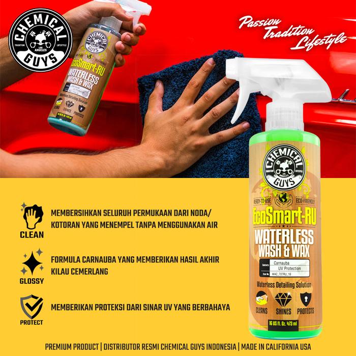 Gambar Chemical Guys EcoSmart-RU Waterless Car Wash & Wax 473ml Shampoo Mobil dari Chemical Guys Official Store Kota Administrasi Jakarta Selatan Tokopedia