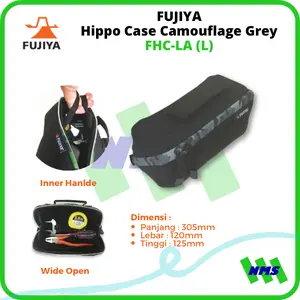 Tas Perkakas Tool Bag Besar HIPPO CASE L Camouflage Gray FHC-LA FUJIYA