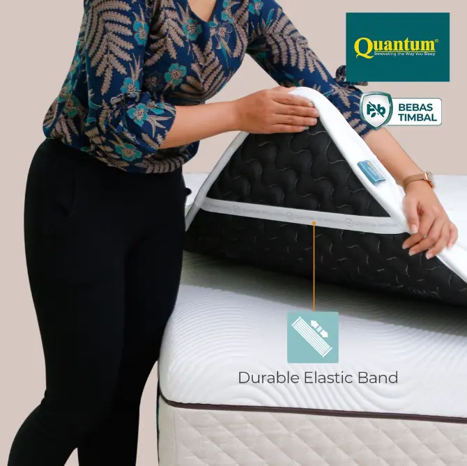 Quantum Mattress Topper 90 x 200 cm Tebal 6 Cm ORIGINAL pelapis kasur 4