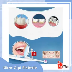 Sikat Gigi Elektrik Soft Dewasa Anak Kesehatan Mulut Tooth Brush Putar
