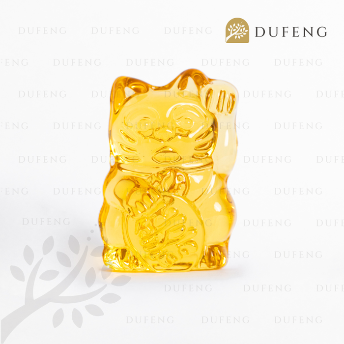 Gambar Yellow Crystal Lucky Cat dari Dufeng Kota Administrasi Jakarta Utara Tokopedia
