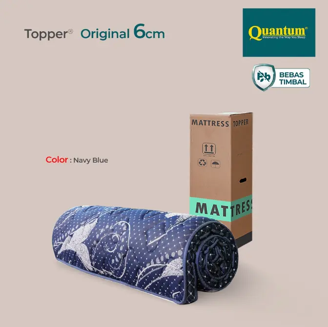 Quantum Mattress Topper 90 x 200 cm Tebal 6 Cm ORIGINAL pelapis kasur 1