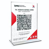 Gambar Cetak Standing Display Akrilik Sign Holder Custom QRIS Promosi Brosur dari CETAK MENCETAK Kota Denpasar 3 Tokopedia