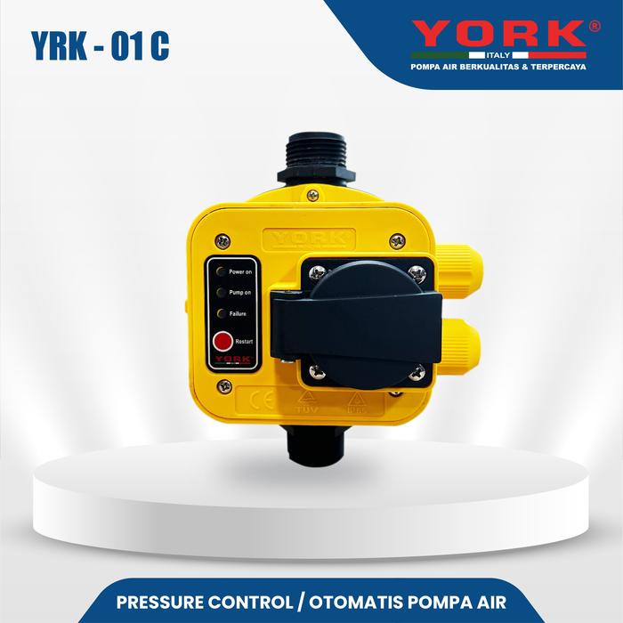 Gambar Otomatis Pompa Air Automatic Pressure Control York YRK - 01 C dari Pompa York Official Kota Tangerang Tokopedia