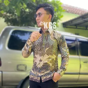 Baju Batik Premium Katun Lengan Pendek Sekartaji Pria Lapis Furing
