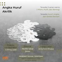 Gambar Sign Angka Huruf Akrilik 20 CM Tahan Air - INPI HOUSE - Hitam dari INPI HOUSE Official Kota Bandung 3 Tokopedia
