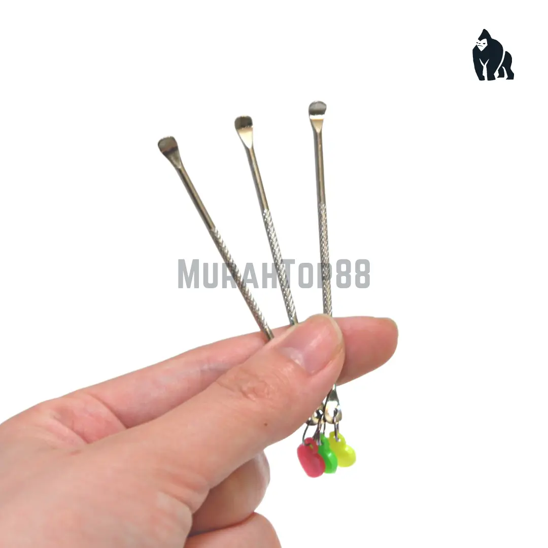 Korek Kuping Besi Besar Love / Alat Pembersih Telinga Stainless Steel