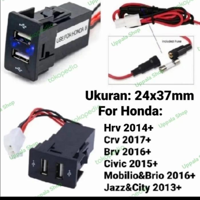 Gambar soket USB mobil Honda dari Kane variasi Kota Administrasi Jakarta Barat Tokopedia
