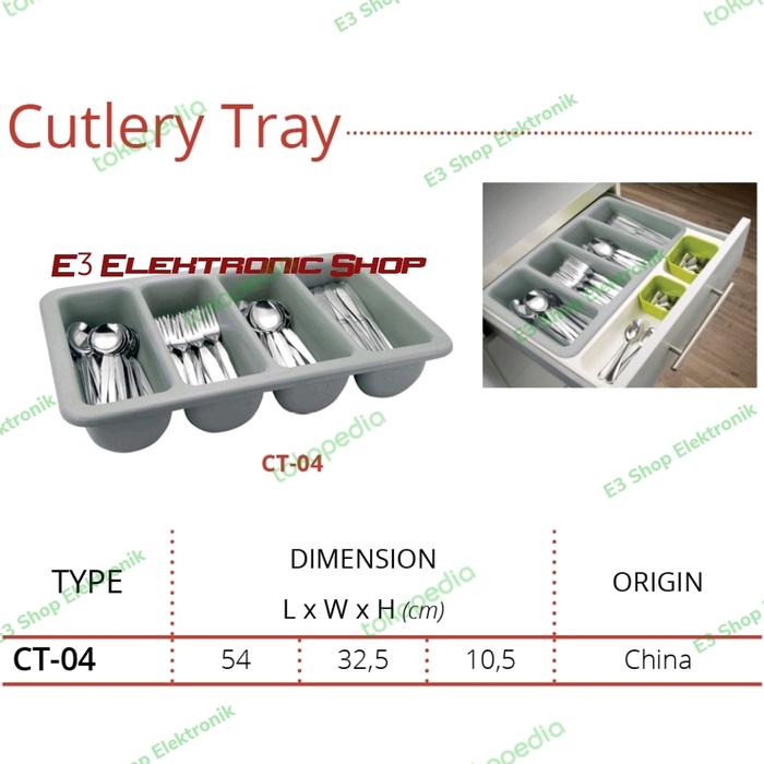 Gambar Getra Cutlery Tray CT04 Tempat Sendok Garpu CT 04 dari E3 Shop Elektronik Kota Administrasi Jakarta Utara Tokopedia