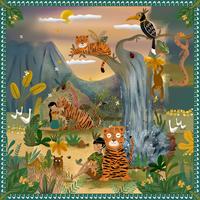 Gambar SANCRAFT - Scarf Sumatran Tiger - 110 x110 cm dari SANCRAFT ID Kota Administrasi Jakarta Timur 1 Tokopedia