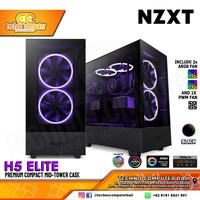 Gambar CASING NZXT H5 Elite - Premium Compact Mid Tower ATX Tempered Glass dari Techno Computer Bali Kota Denpasar 1 Tokopedia