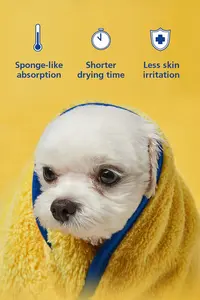 Pethroom Sponge Towel high absorbent for dogs