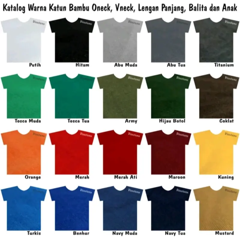 KAOS POLOS KATUN BAMBU V-NECK ARMY (ORIGINAL T-SHIRT) 2