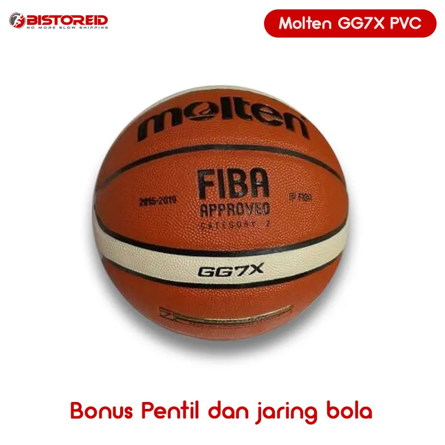 Bola Basket Molten GG7 KULIT + Pompa HARGA MURAH Kualitas Mantap!