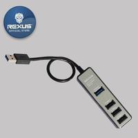 Gambar Rexus RXH-329 - USB HUB 4-Port (1-Port USB 3.0 + 3-Port USB 2.0) dari Duta Mandiri Infokom Kota Administrasi Jakarta Pusat 2 Tokopedia
