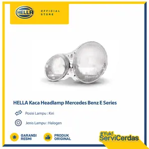 Kaca Headlamp Mobil Hella Mercedes Benz E Series (Kiri) - Lampu Depan