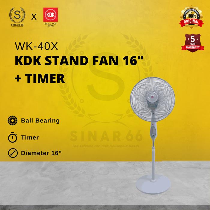 Gambar KDK STAND FAN TIMER KIPAS ANGIN BERDIRI 16" WK40X WK 40X - Timer dari sinar66.id Kota Tangerang Tokopedia