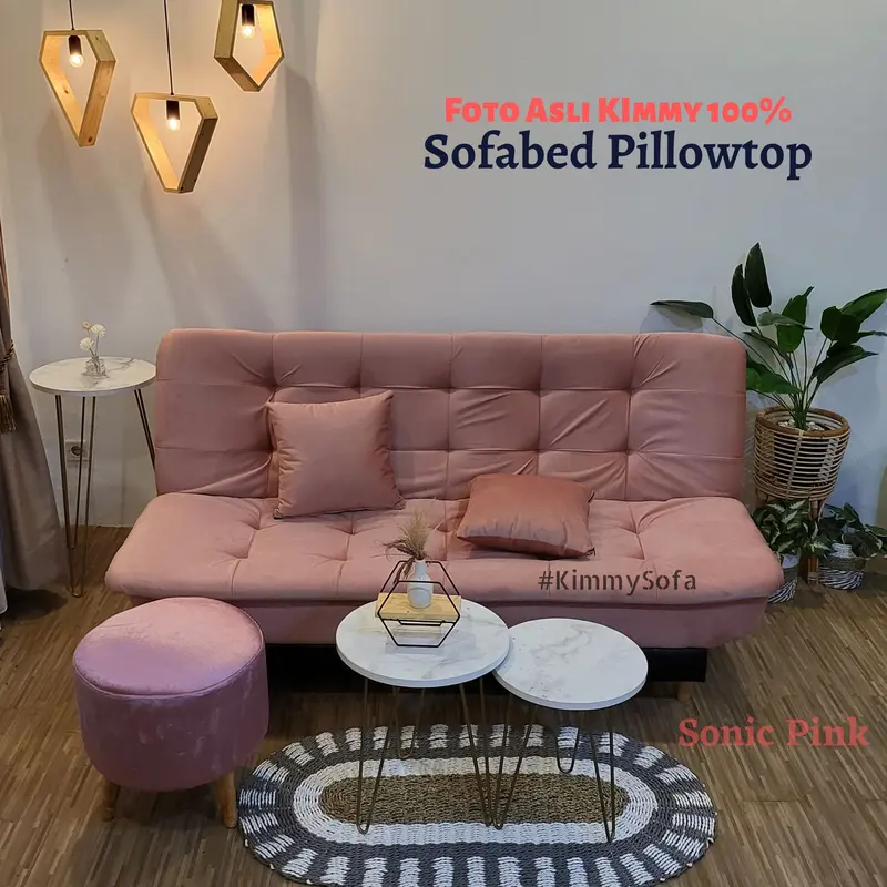 Kimmy Sofabed Lipat Pillowtop Lunatic Minimalis ANTI KEMPES!! PROMO!! 1