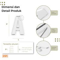 Gambar Angka Huruf Akrilik Mirror 5 CM Gold Silver Rosegold - INPI HOUSE - Gold dari INPI HOUSE Official Kota Bandung 4 Tokopedia