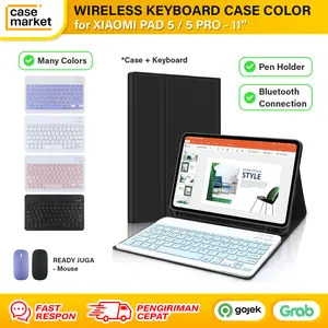 PELINDUNG / COVER for Keyboard Case Bluetooth Xiaomi Pad 5 Mipad Sarung Casing Pen Holder