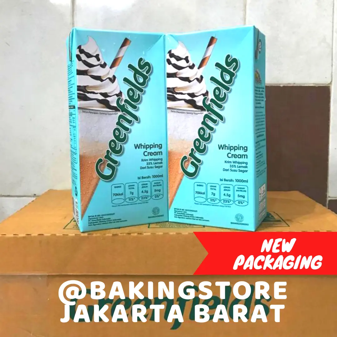 Greenfields Whipping Cream (1 Liter) | Whip Krim 1L