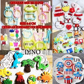 Gambar CK Cetakan Cutter Plastik ANIMAL Hewan 6PCS BINATANG SAFARI COOKIE ART Bulat Bunga Coklat Roti Set Fondant Kitchenware Kue dari LFk ONLINE Kota Administrasi Jakarta Barat Tokopedia
