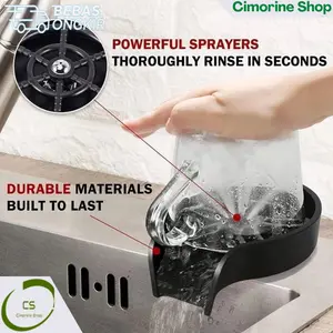 Mesin Cuci Gelas Otomatis Automatic Glass Cup Jug Rinser Washer CS