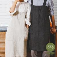 Gambar EN LIVING Linen Apron IVORY / Celemek / Celemek Dapur / Apron - L dari EN LIVING Kota Bandung 1 Tokopedia