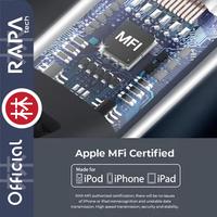 Gambar RAPAtech DC3034 - LINE+ I Apple MFi Certified USB-C to Lightning 27W - DC3034 1 Meter dari RAPAtech Jakarta Kota Administrasi Jakarta Barat 4 Tokopedia