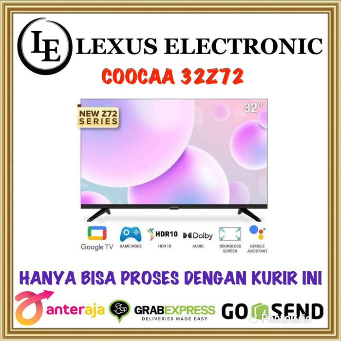 Gambar COOCAA LED SMART TV 32 INCH | 32Z72 | Z72 | GOOGLE TV | FLICKER FREE dari lexus electronic mall Kota Bogor Tokopedia
