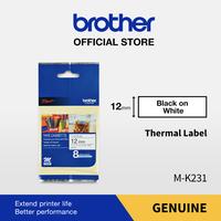 Gambar BROTHER COLOR TAPE M-K231 THERMAL BLACK ON WHITE dari Brother Indonesia Shop Jawa Tengah Kota Semarang 1 Tokopedia
